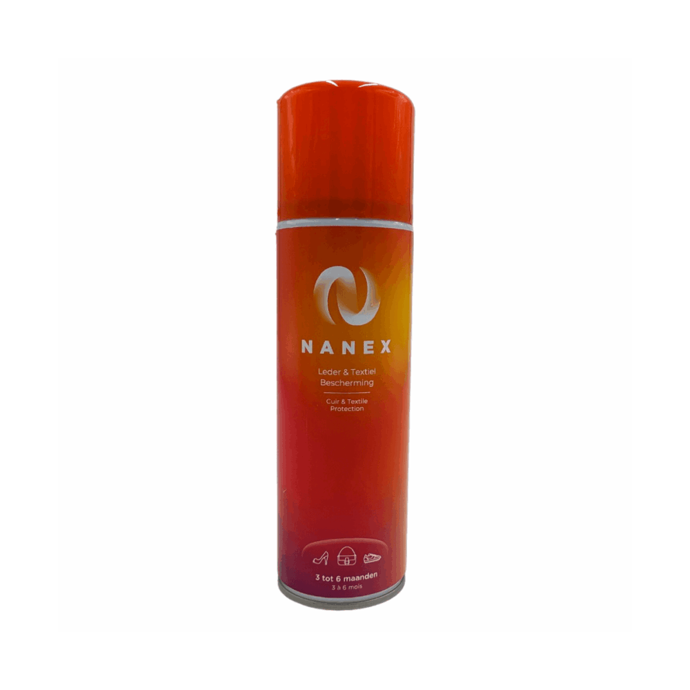 L'imperméabilisant Nanex spray protégera durablement textile et cuir (application universelle) : Chaussures, vêtements, bagageries etc. Le revêtement s'attache autour de chaque fibre du produit original et protège contre les tâches.